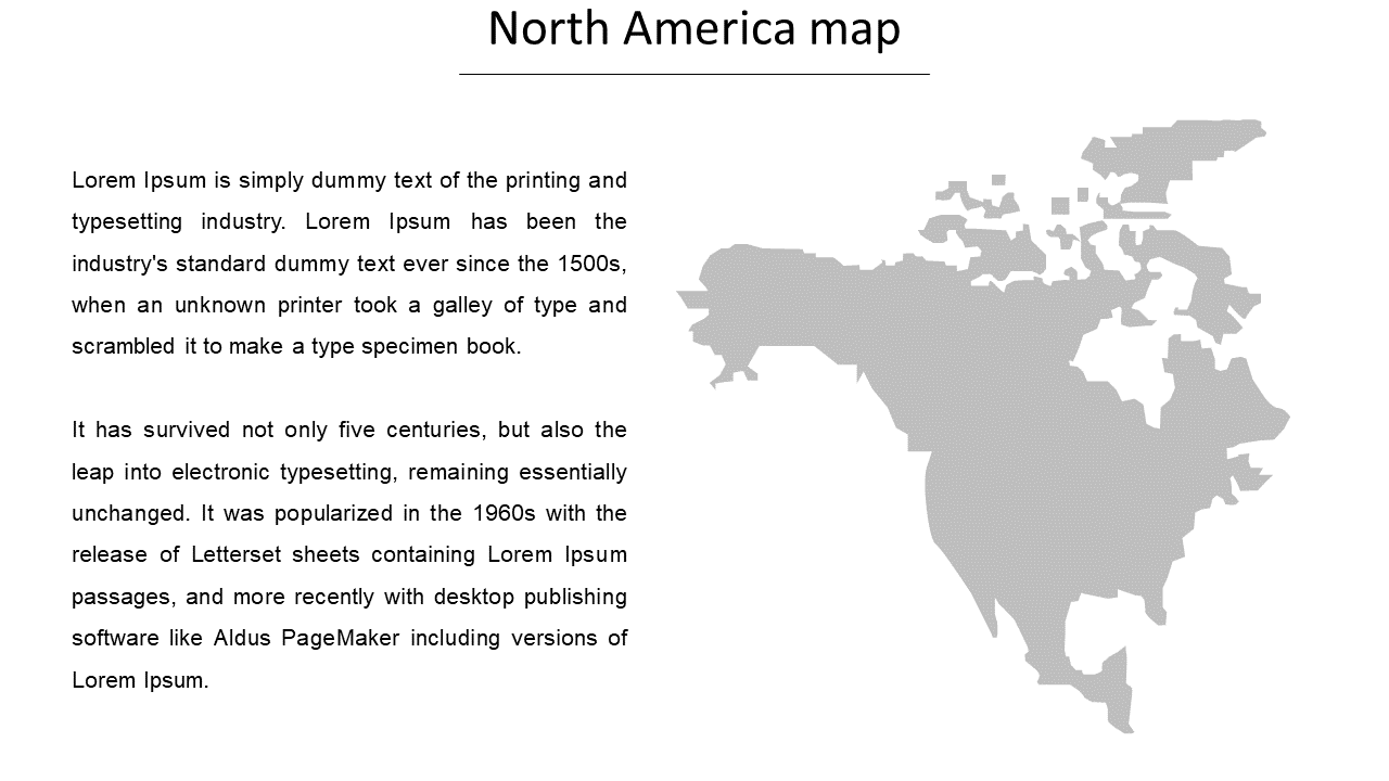 Best North America Map PowerPoint Presentation Template